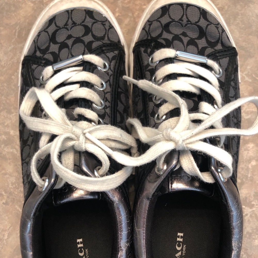 Black coach sneakers